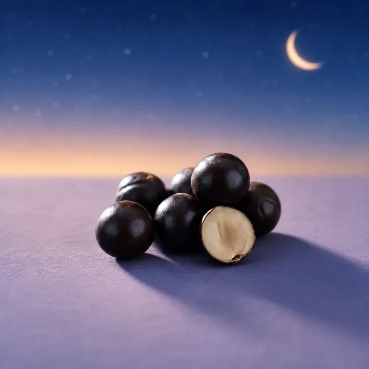 5-HTP ingredient visual with Griffonia simplicifolia seeds for melatonin-free sleep support